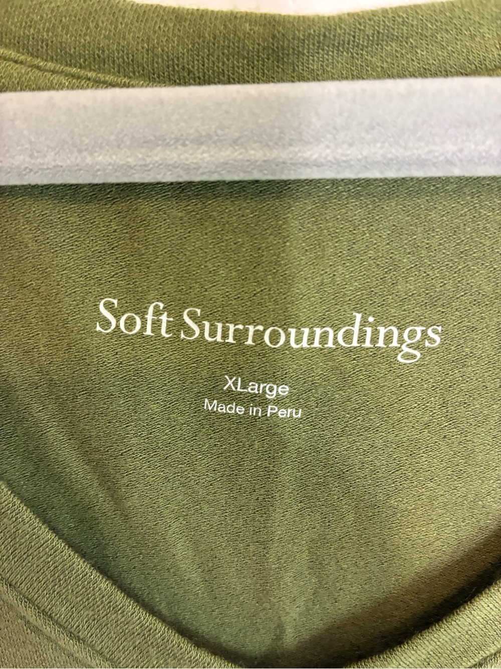 Soft Surroundings Olive & Coral Pink V‑Neck Tunic Tanks | Size XL (NWT Set of 2) - Picture 7 of 16